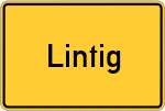 Place name sign Lintig