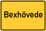 Place name sign Bexhövede