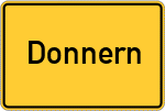 Place name sign Donnern