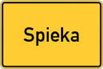 Place name sign Spieka