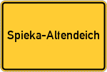 Place name sign Spieka-Altendeich