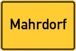 Place name sign Mahrdorf, Niederelbe
