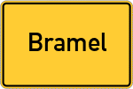 Place name sign Bramel