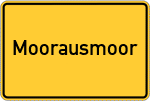Place name sign Moorausmoor