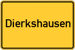 Place name sign Dierkshausen