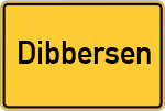 Place name sign Dibbersen, Kreis Harburg
