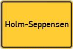 Place name sign Holm-Seppensen