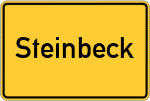 Place name sign Steinbeck, Nordheide
