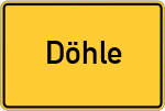 Place name sign Döhle