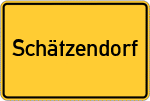 Place name sign Schätzendorf