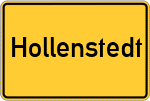 Place name sign Hollenstedt