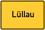 Place name sign Lüllau