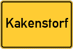 Place name sign Kakenstorf