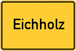 Place name sign Eichholz, Winsener Marsch