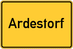 Place name sign Ardestorf