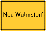Place name sign Neu Wulmstorf