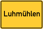 Place name sign Luhmühlen