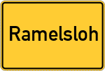 Place name sign Ramelsloh