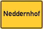 Place name sign Neddernhof