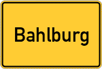 Place name sign Bahlburg