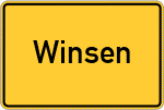 Place name sign Winsen