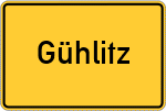 Place name sign Gühlitz