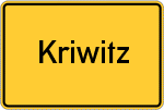 Place name sign Kriwitz