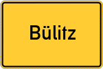 Place name sign Bülitz, Kreis Lüchow-Dannenberg