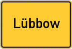 Place name sign Lübbow