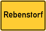 Place name sign Rebenstorf