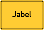 Place name sign Jabel