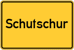 Place name sign Schutschur
