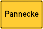 Place name sign Pannecke