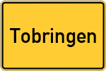 Place name sign Tobringen