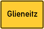 Place name sign Glieneitz, Niedersachsen