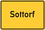 Place name sign Sottorf