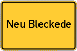 Place name sign Neu Bleckede