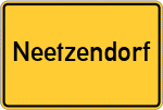 Place name sign Neetzendorf
