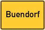 Place name sign Buendorf