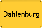 Place name sign Dahlenburg