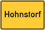 Place name sign Hohnstorf