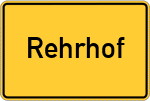 Place name sign Rehrhof