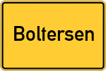 Place name sign Boltersen