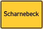Place name sign Scharnebeck