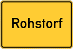 Place name sign Rohstorf