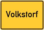 Place name sign Volkstorf
