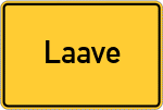 Place name sign Laave