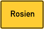 Place name sign Rosien