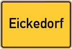 Place name sign Eickedorf