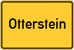 Place name sign Otterstein